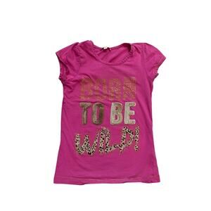 Born To Be Wild Pink Y2k T-shirt, XS